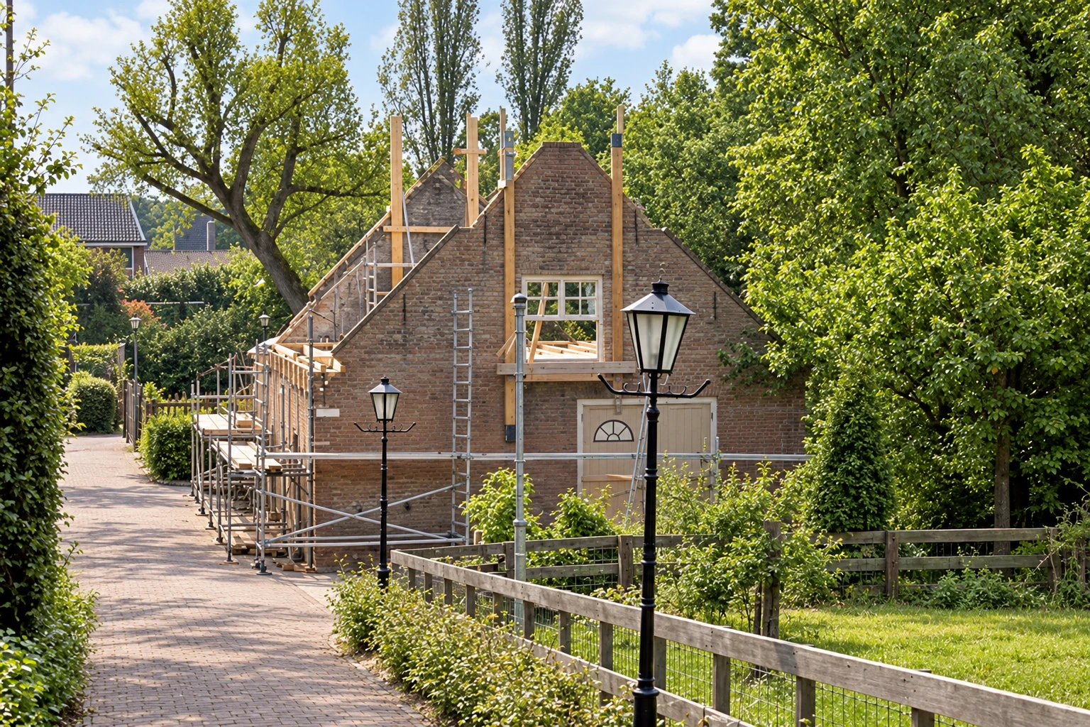 Klapwijk aannemersbedrijf renovatie wagenschuur gevel