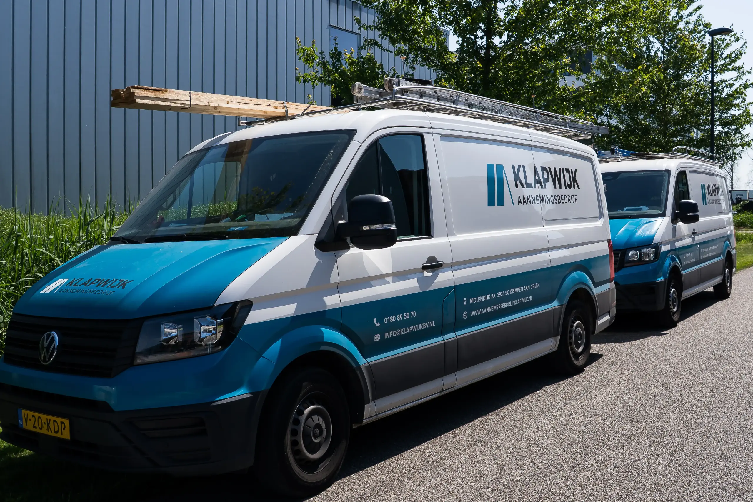 Klapwijk aannemersbedrijf werkbus
